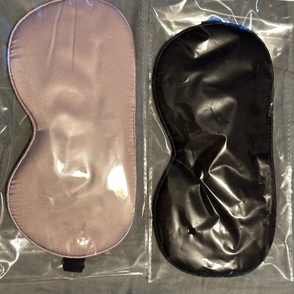 Set of Pink and Black Sleep Masks